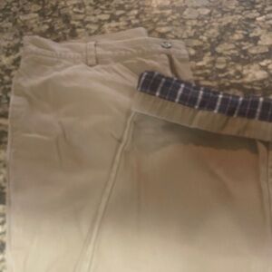 LL Bean Flannel Lined Pants